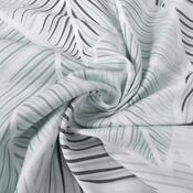 Matex Satinbettwäsche Graue Blätter, 140 x 200 cm, 70 x 90 cm