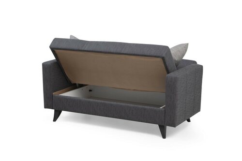 Rozkládací pohovka Polya Dark Grey