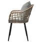 Autronic Scaun de gradina, metal, polyrattan,natural , AZ-F1406 NAT