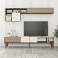 Milen Walnut and Cream TV-fal
