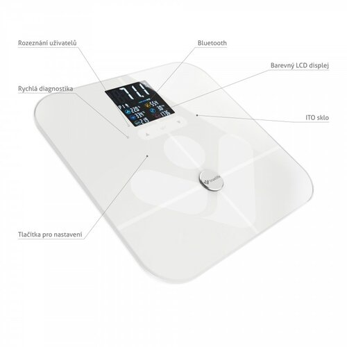 TrueLife FitScale W7 BT waga osobista z Bluetooth,biała