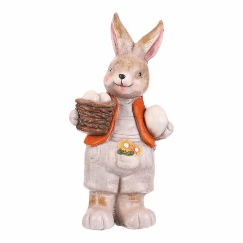 Gartendekoration Kaninchen Ei, 21 x 15 x 42 cm