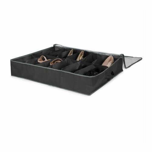 Compactor Organizator pentru pantofi Dora, 76 x 60x 15 cm, gri închis