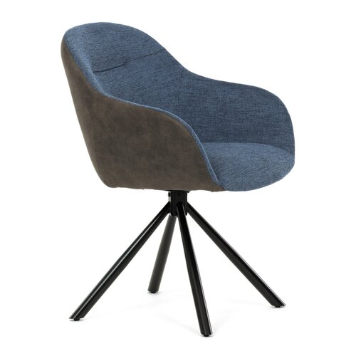 Set de scaune de sufragerie cu mecanism deîntoarcere DCH-Y1143 BLUE2, 2 buc.