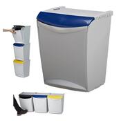 Denox Ekosystem Szelektív hulladékgyűjtő szemetes25 l, kék - papír