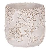 Betónový obal s dekorom gypsophily, 20 x 19 x 20 cm