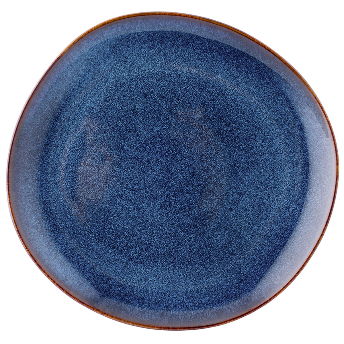 Altom Keramický plytký tanier Reactive Navy Blue 25,5 cm