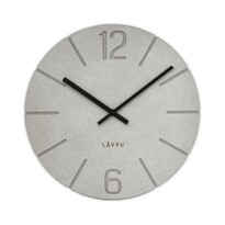 LAVVU Szary zegar Natur, śr. 34  cm