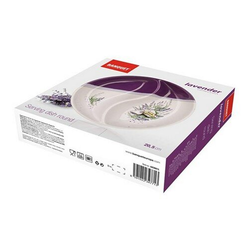 Banquet Serving platter Lavender round 20,5 cm