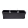 Jardinieră cu auto-irigare Plastia Berberis TRIO ,antracit