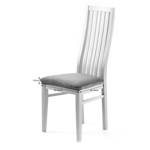 Restilo Husă elastică pentru scaun Sento gri închis, 40 x 40 + 5 cm
