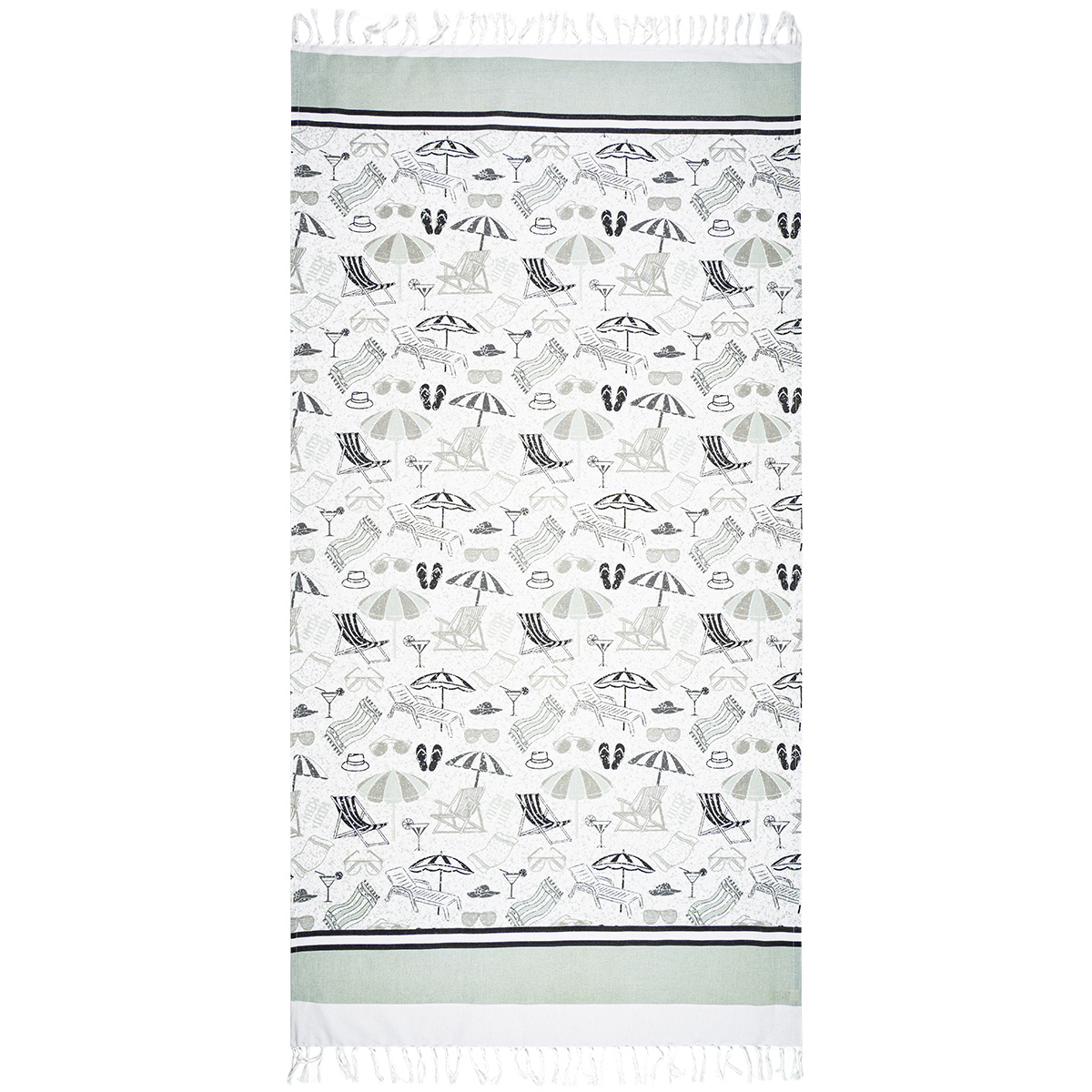 Trade Concept Osuška Fouta s třásněmi Beach, 90 x 170 cm