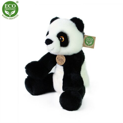 Rappa Plišasta panda sedeča črno-bela, 27 cm