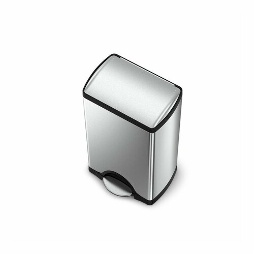 Simplehuman téglalap alakú pedálos szemetes 38 L,acél