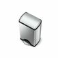 Simplehuman téglalap alakú pedálos szemetes 38 L,acél