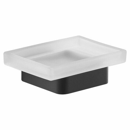 GEDY A81114 Samoa мильниця, молочне скло/чорний