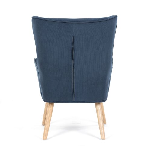 Kreslo ušiak BLUE2, modrá