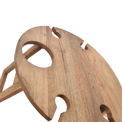 Orion Piknikový stolek/tác z mangového dřeva, 39,5x 24,5 cm