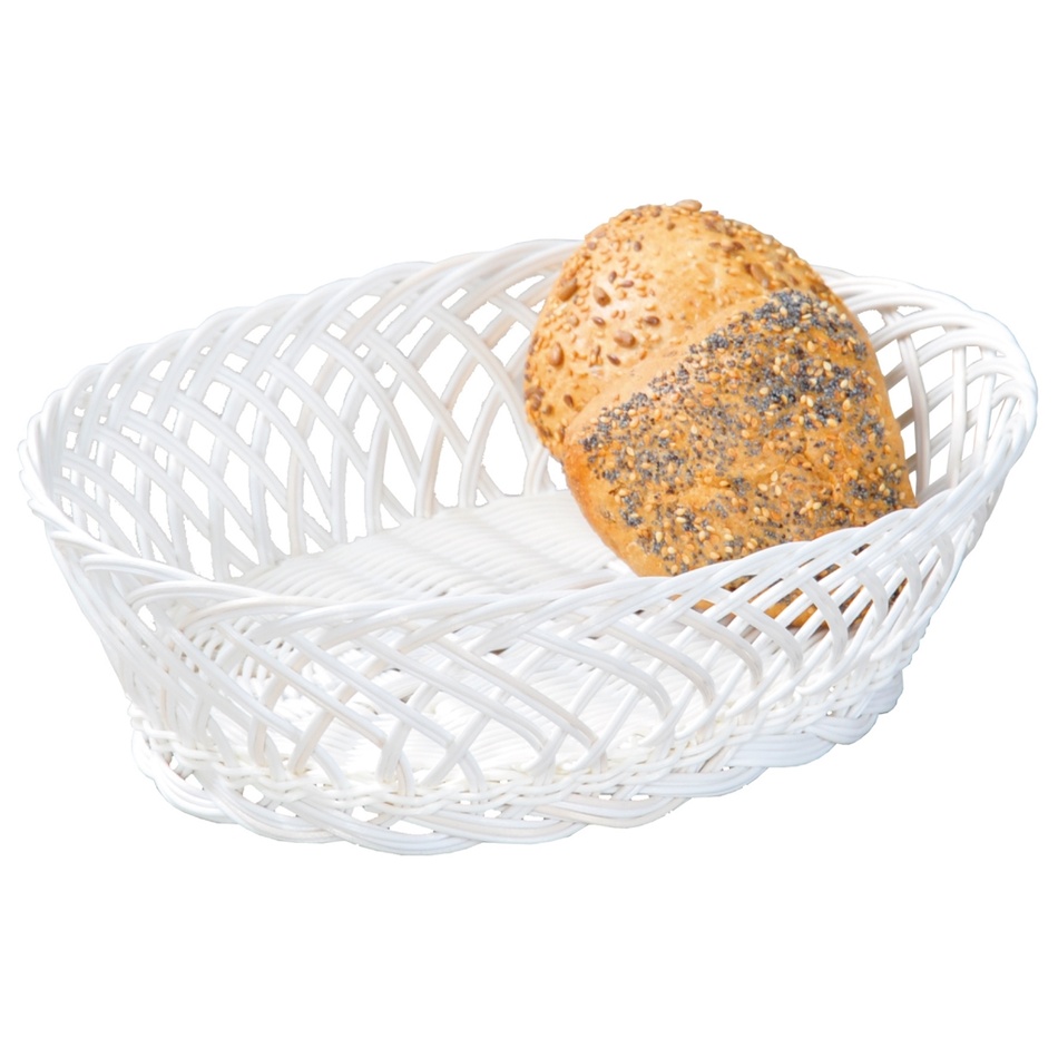 Kesper 19880 Coș pentru pâine și fructe, alb, 23,5x 8,5 x 31 cm