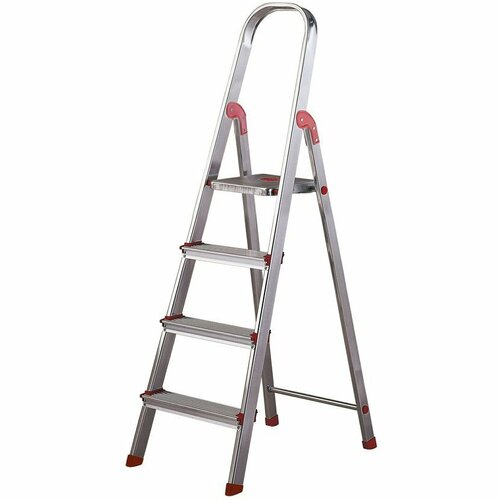 Rolser Schodki aluminiowe do profesjonalnego zastosowania Unica, 4 stopnie