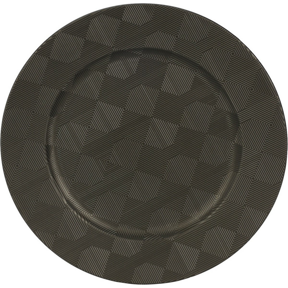 Black Square tányéralátét, 33 cm