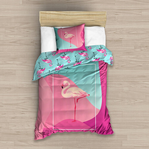 Lenjerie bumbac Flamingo, 140 x 200 cm, 70 x 90 cm