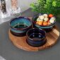 Set de servire EH Torrente, 4 buc , albastru, diam. 19,8 cm