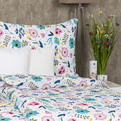4Home Flowers krepp ágynemű, 160 x 200 cm, 70 x 80 cm