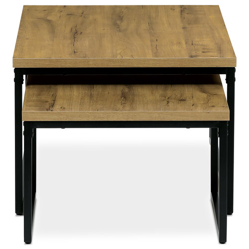 Couchtischset in Wildeiche Dekor 2 Stück