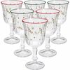Set de 6 pahare de vin Xmas Leaves 240 ml