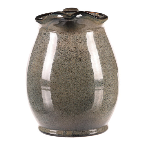 Keramični vrč siv, 13 x 14 x 17 cm, majhen