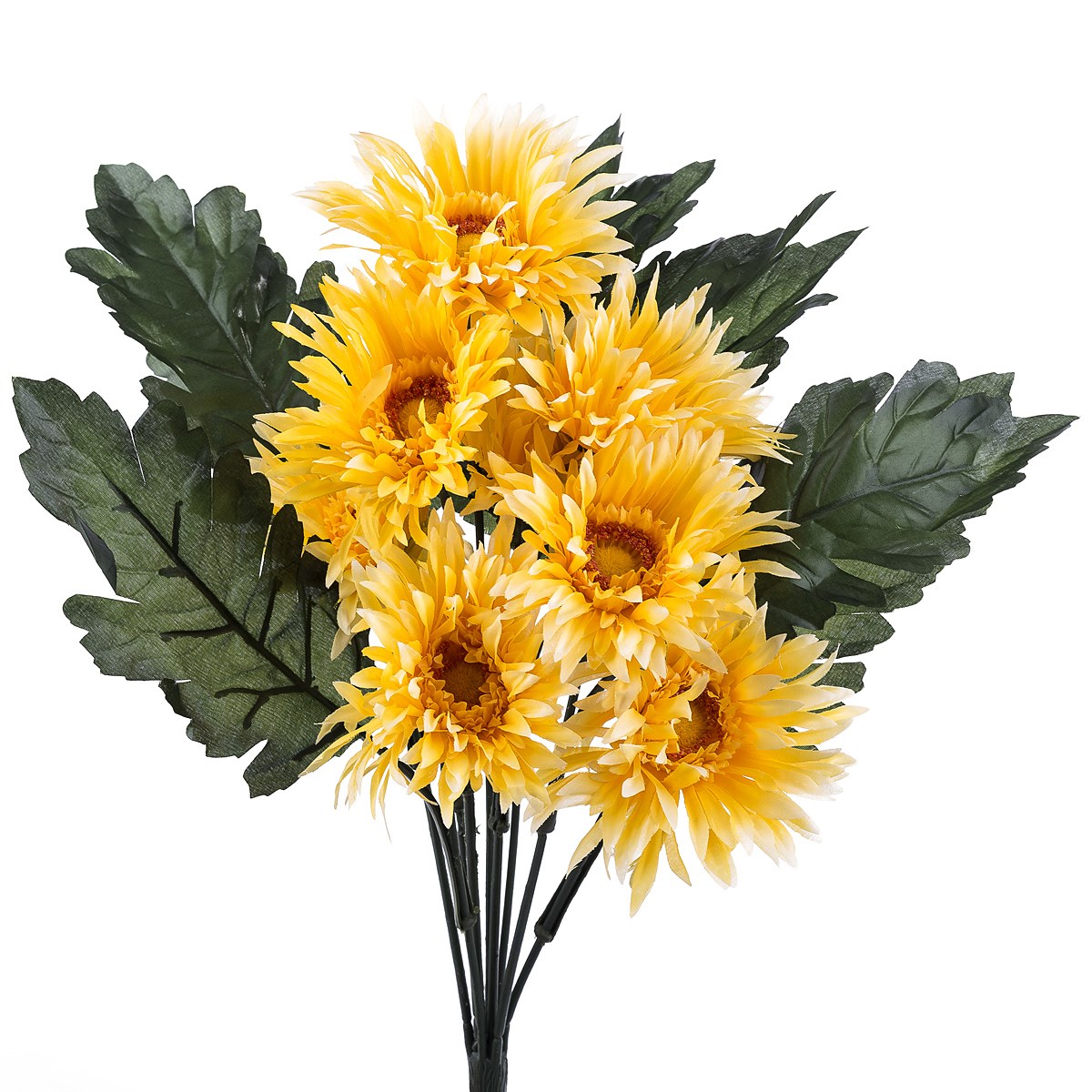Umelá kytica gerbera, žltá, Livo