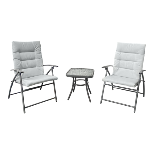 Garten-Set 1+2, Grau/Dunkelgrau, MUSON