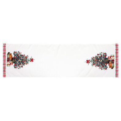 Weihnacht-Tischläufer Weihnachtsgeschenk 40 x 150 cm, Weiß