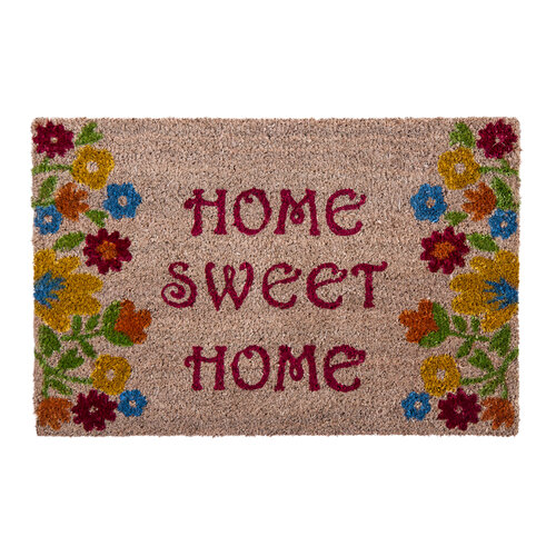 Sweet Home flowers lábtörlő bézs színű, 40 x 60 cm