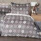 Lenjerie pat de Crăciun 4Home Christmas time, microflanelă, gri, 140 x 200 cm, 70 x 90 cm