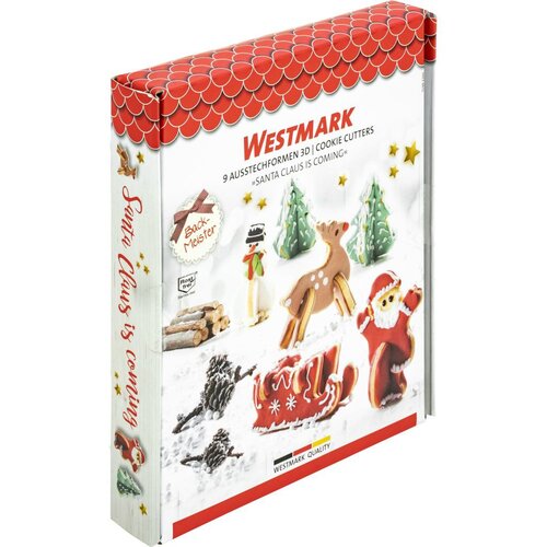 Westmark Zestaw foremek 3D Santa Claus is comming, 9 szt.