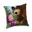 Vankúšik Máša a medveď in forest, 40 x 40 cm
