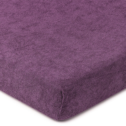 Cearșaf de pat 4Home, din frotir, violet, 180 x 200 cm