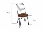 Set de scaune de sufragerie Ada Brown, 2 buc.