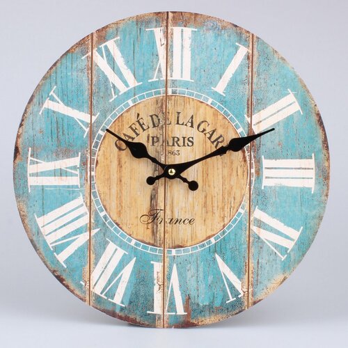Nástenné hodiny Wood, pr. 34 cm