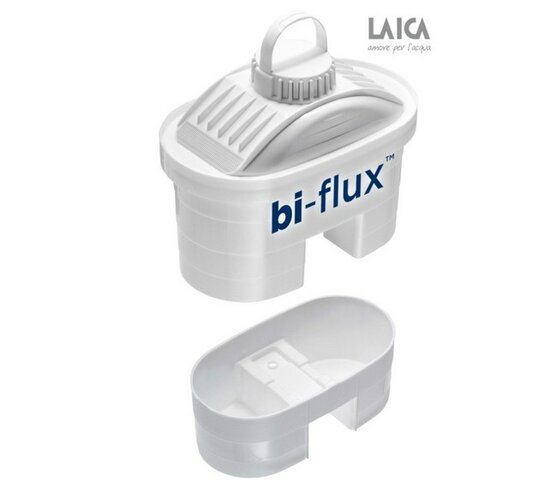 LAICA EDEN CHROME filtrační kanvica, 3 ks filra Bi-flux