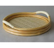 Taca rattanowa, okrągła