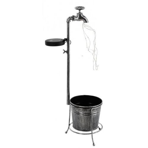 Lampă solară cu ghiveci Aldotrade , 30 LED-uri,alb cald