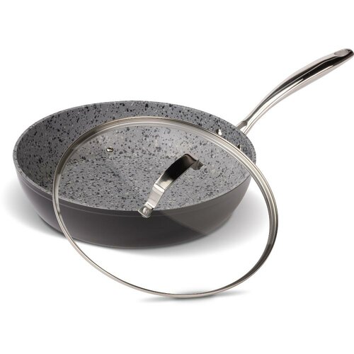 Lamart LT1262 serpenyő fedéllel Granit, átmérő 28cm