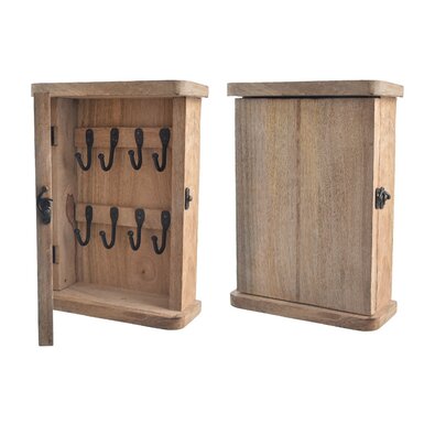 InDecor Box na klíče z mangového dreva, 22 x 8,5 x 29 cm