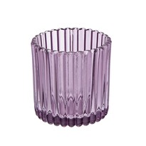 Altom Скляний підсвічник для свічки Tealight,діаметр 8,5 см, фіолетовий