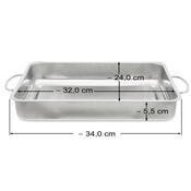 Elo 53435 Basic Blacha do pieczenia ze stali nierdzewnej 34 x 24 x 5,5 cm