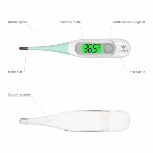 TrueLife Care T3 hőmérő 5 másodperces méréssel