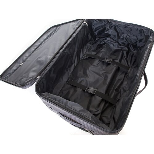 Pretty UP Sada cestovných textilných kufrov TEX01 3 ks, sivá